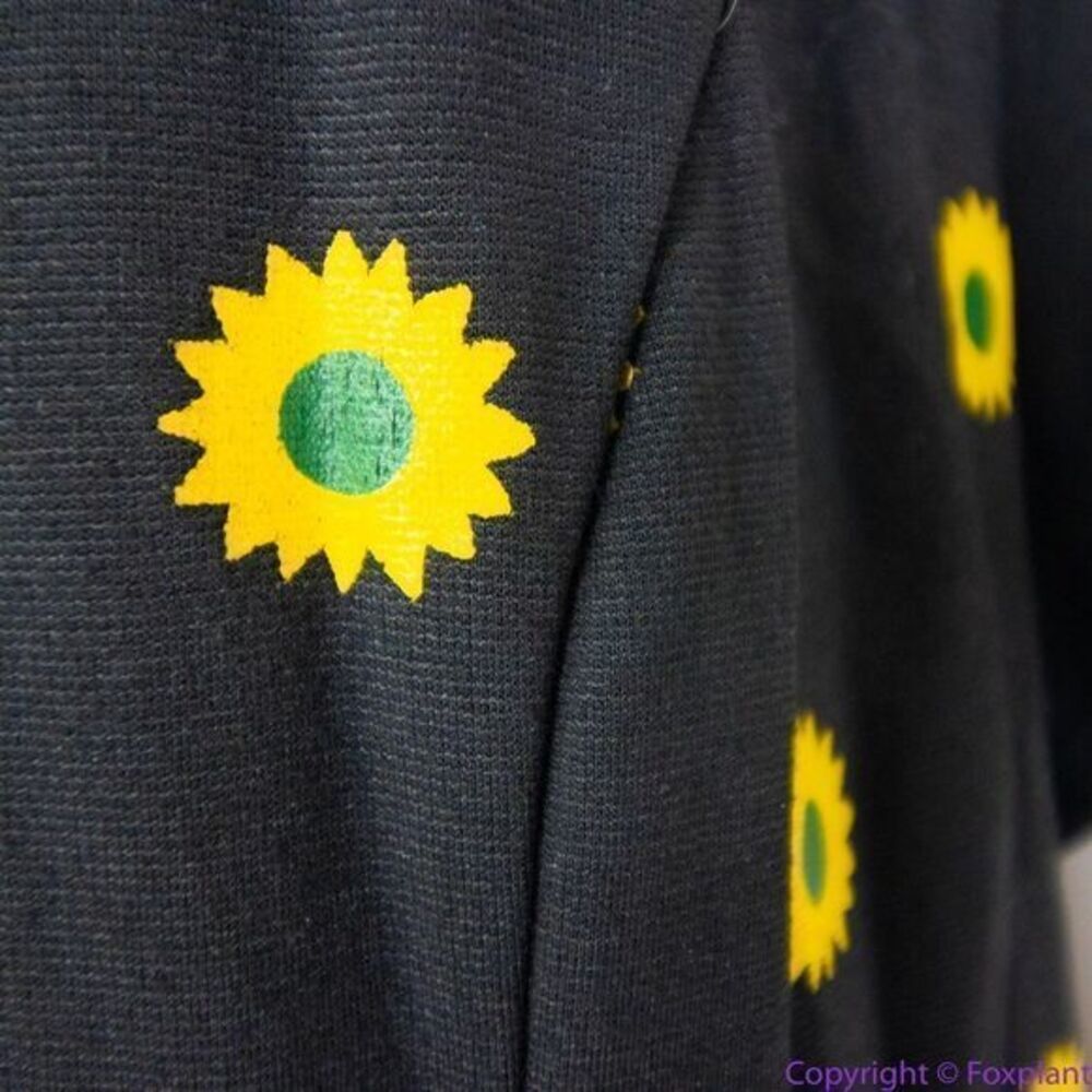 Unique Vintage X GB Gwynnie Bee Sunflower Black Dress, L - Picture 13 of 16